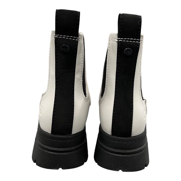 UGG BOOTS WOMEN'S 8 WHITE LEATHER ASHTON CHELSEA Waterproof Pull-on - Picture 7 of 11